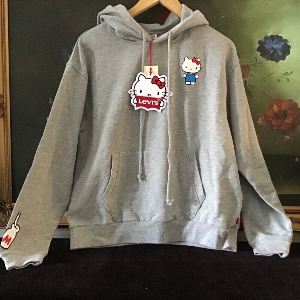 Levi's x Hello Kitty Women's Unbasic Hoodie Sweatshirt Limited Edition G XS CO